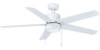 RP Lighting 1065LED Aldea V Ceiling Fan, 52", Integrated LED Light Kit, 16W, 3000K, 90 CRI, 120V, No Pull Chain
