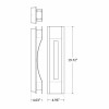CRE-HL20-04 Crest LED Wall Sconce, 20W, Bronze/Silver