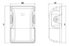 LED Economy Emergency Wall Pack, 15W-30W Power and CCT Adjustable