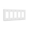 5-Gang Decorator/GFCI Wall Plate, Mid-Size
