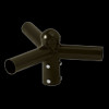 120° Bullhorn Round Pole Tenon Adapter, 3 Fixture image 3