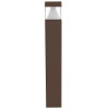 Westgate Manufacturing, Bollard 42In Square Flat Top Cone Clear Lens, Bronze, BOL-42-S-C-C-MCTP-BR