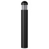 Westgate, Round LED Bollard - BOL-44-R-L-C-MCTP-BK, Dome Top, Louver, Clear Lens, Black Finish, ADJUSTABLE POWER 12~22W & CCT 30K/40K/50K