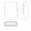 Power & CCT Adjustable Cutoff Wallpack, 20W/30W/40W/50W, 125LM/W, 30K/40K/50K/57K