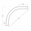 90° Arm for LR-ECO Series, (Mounting Strap Incl.)