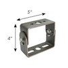 Adjustable U-shaped Yoke Mount with wire/connector