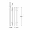 CRE-03 Series Crest Architectural Wall Sconce, Grasp, Silver Finish
