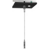 Adjustable 6ft Single Square Suspension Canopy Set - Black
