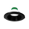 6-Inch Commercial Recessed Light with Black Trim and Ring Set