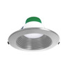 6-Inch Commercial Recessed Light with Brushed Nickel Trim and Ring Set