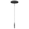 ADJ. 6FT 1/16in 1.5mm Single Suspension 2in Canopy Set with Keyhole End Connector, Nonpower Side