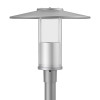 Westgate Manufacturing, GPH Series, Modern Top-Hat Post-Top Area Light, 12/20/30/40W, Multi-CCT, Silver Gray