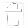5 Watt Well Light with LED Lamp, Black Finish