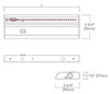 21 Hardwire & Portable Install LED Undercabinet Light 7.9W Size