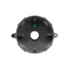 Weatherproof Outlet Box, Round, Die-Cast Metal, 5 Knockouts, 4 Inch Diameter