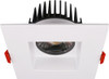 4" Recessed LED, 15W, Dim to Warm, Round Black Trim
