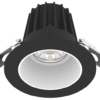 2" Round Recessed Economy LED, 9W, 5CCT, White Baffle Black Trim
