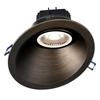 6" Sloped Round Regressed Gimbal LED High Output, 3200K, Black, Dim to Warm