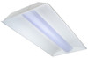2x4 LED Volumetric Center Basket Troffer, Power and CCT Select, Dimmable