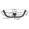 Double 180° Wall Mount Bracket with 2-3/8" O.D. Tenon