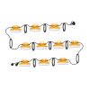 Economy Construction String Light, 100FT, 50W, 5000K, 12000LM