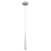 LCFT Series Residential Lighting, Power & CCT Adjustable Tapered Pendant with 6FT Adjustable Cord, Brushed Nickel Finish