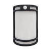 Outdoor/Indoor LED Decorative Wall Sconce, Multi Color Temperature, Dimming, PIR Sensor, Black Finish