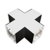 SCX Series X-Shaped Corner Fixture Module, 10W, Multi-Color Temperature, 1FT, Dimmable, Black Finish