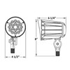 Landscape Flood Light, 12V AC, 32W, 3200 lumens, 3000K, spike included, 35°