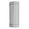 18-Inch Outdoor/Indoor LED Decorative Wall Sconce, 120-277V, 15W/20W/25W, 80lm/w, 30K/40K/50K, Silver