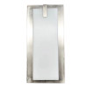 Modern Indoor Wall Sconce, Power and CCT Adjustable, 9W/12W/15W, 80lm/w, 30K/40K/50K, Brushed Nickel