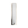 Modern Indoor Wall Sconce, Power and CCT Adjustable, 15W/20W/25W, 80lm/w, 30K/40K/50K, Brushed Nickel