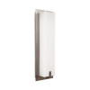 Modern Indoor Wall Sconce, Power and CCT Adjustable, 12W/18W/20W, 80lm/w, 30K/40K/50K, Brushed Nickel