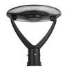 Garden Post-Top Light, 60W/80W/100W, Power & CCT-Adjustable, 120-277V, Black