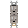 Duplex Self-Grounding Tamper-Resistant Residential Grade Receptacle, Nickel