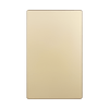 Screwless Blank Wall Plate, Gold