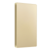 Screwless Blank Wall Plate, Gold