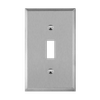 1-Gang Toggle Wall Plate, Mid-Size, Stainless Steel