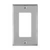 1-Gang Decorator, Mid-Size Stainless Steel Wall Plate