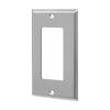 1-Gang Decorator, Mid-Size Stainless Steel Wall Plate
