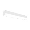 Discovery 4ft Linear Strip, 8000 Lumens, 3500K, Frosted Flat Glare Reducing Lens, End Cap without Knockout