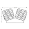 LED Indoor Thermoplastic Remote Head, Double Head, Black, Self-Diagnostic Option