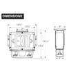 All LED NEMA4X/NSF Exit & Emergency Combo, Double Face, Green Letter