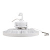 HoverBay Round Highbay, 200W, CCT Selectable, Universal Voltage 120-277 VAC, White Housing, 6' 120V Cord and L5-15P Plug