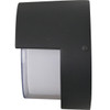 LED Round Modern Outdoor Light Fixture with Canopy, 12 Watts, Black, CCT Selectable 30K/40K/50K, 90 CRI