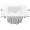 4" Square Deep Regressed Downlight Fixture, CCT Selectable, 12W, 90CRI