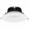 6" Regressed Downlight, 24W, 90CRI, Selectable 27K/30K/35K/40K/50K, Round White Trim