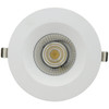 6" Regressed Downlight, 24W, 90CRI, Selectable 27K/30K/35K/40K/50K, Round White Trim