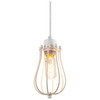 Pendant Vintage Antique Style Fixture, Matte White Finish