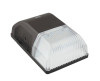 LED Wall Pack Fixture, Striped Clear Plastic Lens, 30W, 5000K
